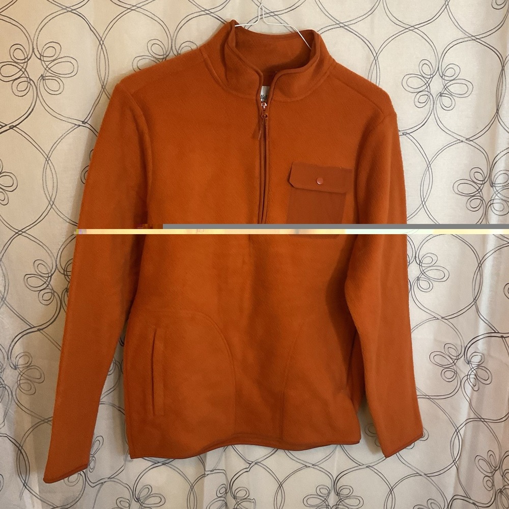NWT Goodfellow men's quarter zip sweater, ‎ Size XL- Rusty Treasure